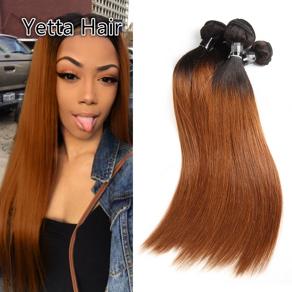 China Comfortable 1B/30# Color Human Ombre Hair Extensions For Women CE BV SGS on sale