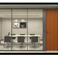 China Soundproof Modern Office Glass Partition Walls With Aluminium Frame for sale