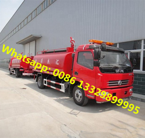 China Dongfeng RHD 120hp 5m3 fire sprinkler truck for sale, HOT SALE! Good price Dongfeng water tanker firefighting vehicle on sale