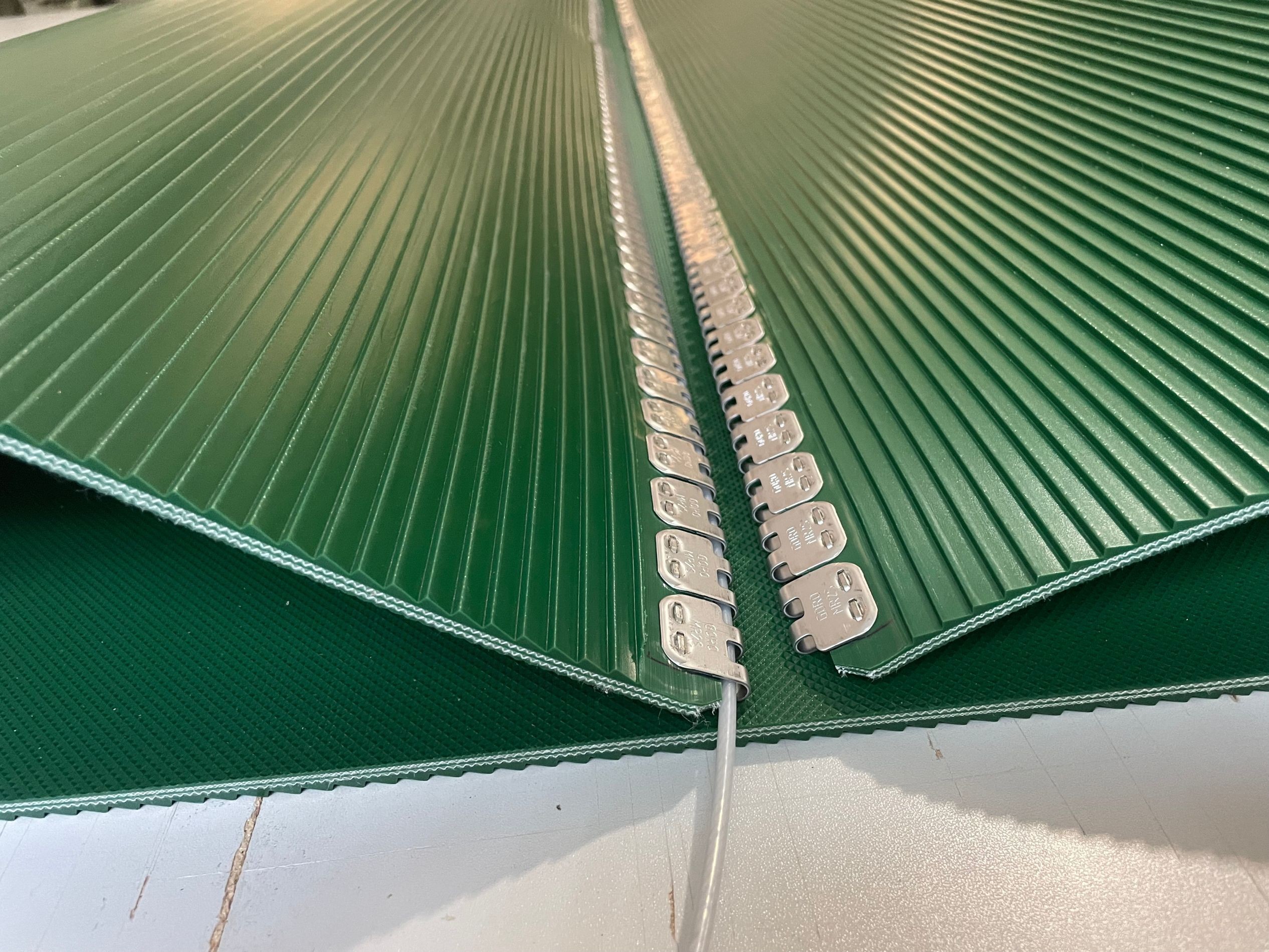 China Custom Made Pvc Conveyor Belt Black Green White With Different Joint on sale