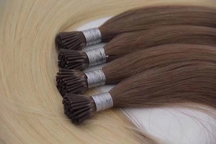 Quality bulk human hair extensions I tip Brazilian hair U Tip Hair Extensions Deep Weave Curly I Tip Hair Extensions for sale