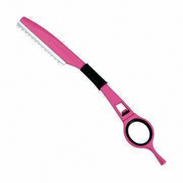 Cheap Barber Hair Razor, Pink Teflon Coating, Made of Cobalt Alloy with Finger Hole, Used for Hair Cutting wholesale