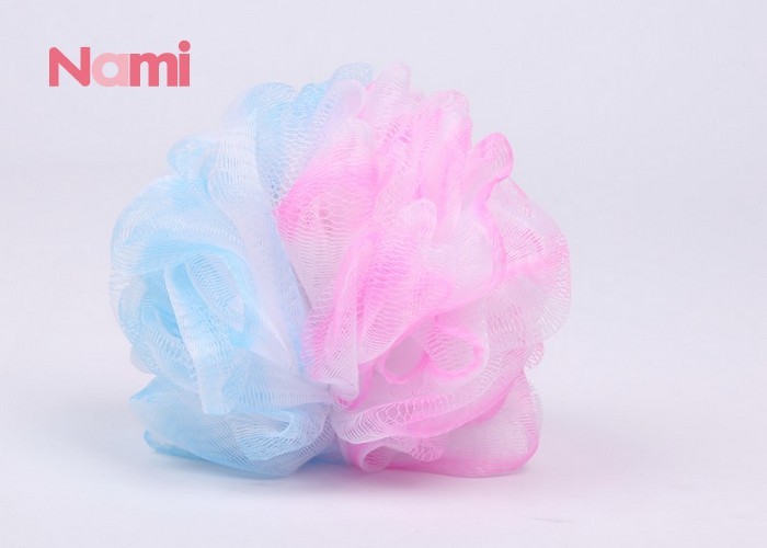 Cheap PE Mesh Shower Bath Sponge Puff Ball Dia 12CM Creative Design For Body Cleaning wholesale