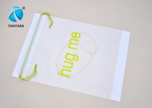 Cheap Fashion LDPE Wear rope Plastic Drawstring Bags with environmental protection wholesale