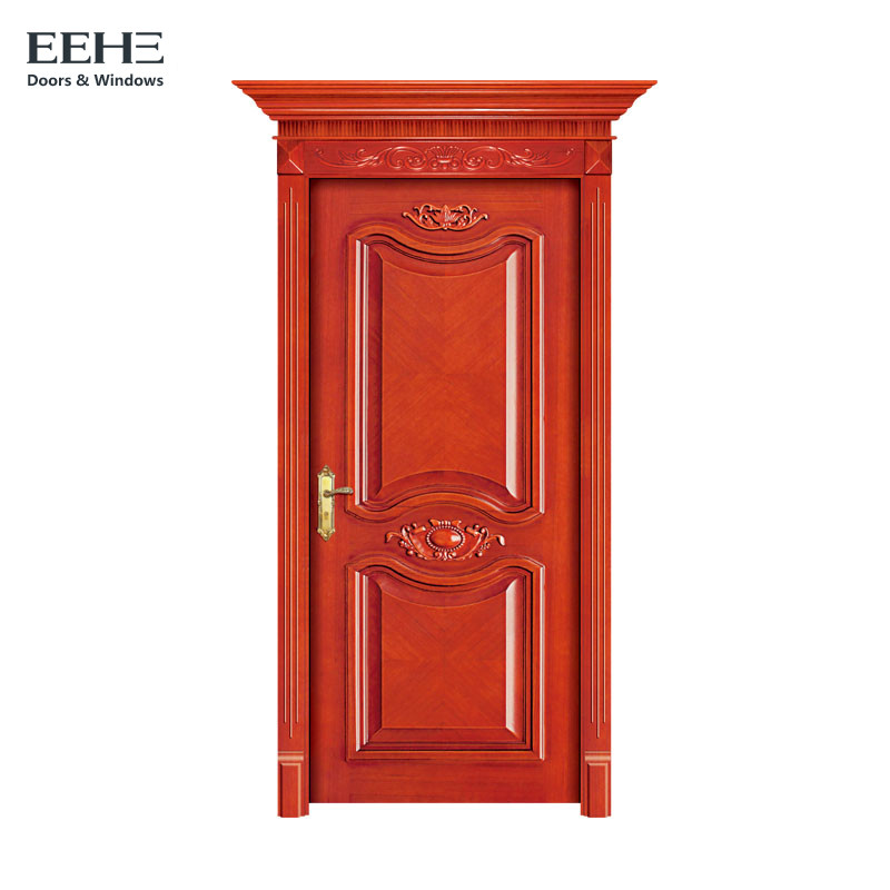 Cheap Customized Size Solid Hardwood Internal Doors For Bathroom 40mm Thick Leaf wholesale