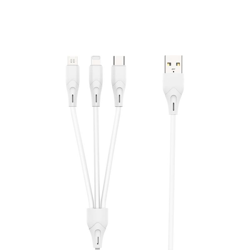 M07 Fast Charging Data Cable Type C 3.8mm Apple Lightning USb Cable PVC for sale