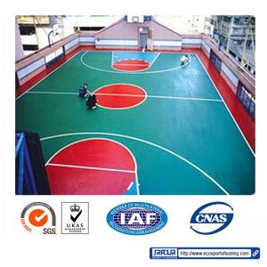 Cheap 4mm All Weather Fadeless Acrylic Basketball Court Surface Fadeless wholesale
