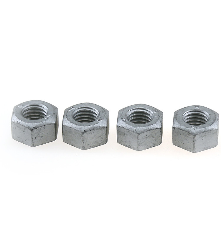 Cheap DIN 934 Hot Dipped Galvanized Hex Nut Carbon Steel M8 M10 For Rough Surfaces wholesale