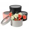 Flower Tube Box Packaging Round Top Window Cylinder Elegant Gift Box for sale