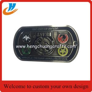 Cheap Hot sell dog tag zinc alloy military challenge coin for souvenir wholesale