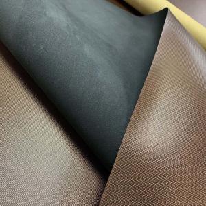 Cheap Microfiber Silica Gel Artificial Leather Fabric OEM/ODM Brown Black Colour wholesale