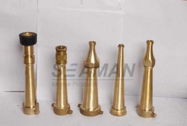 Quality NST Firemans 2 inch Fire Hose Nozzle  / Brass Water Spray Nozzle for sale
