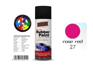 Cheap Car Wheel Removable Rubber Spray Paint With Head Light Rose Red Color wholesale