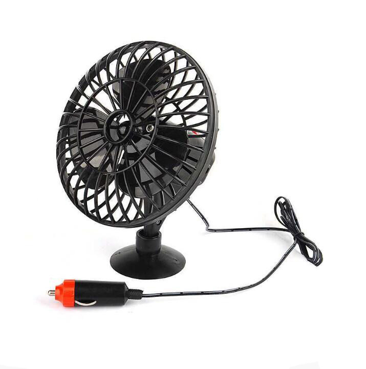 Cheap DC 12V Oscillating Car Cooling Fan With On / Off Switch Suction Cup Mounting wholesale