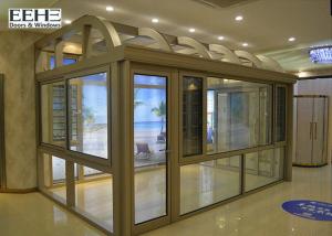 Cheap All Season Glass Enclosed Sunroom With Silicone Sealant Sealing Customized Color wholesale