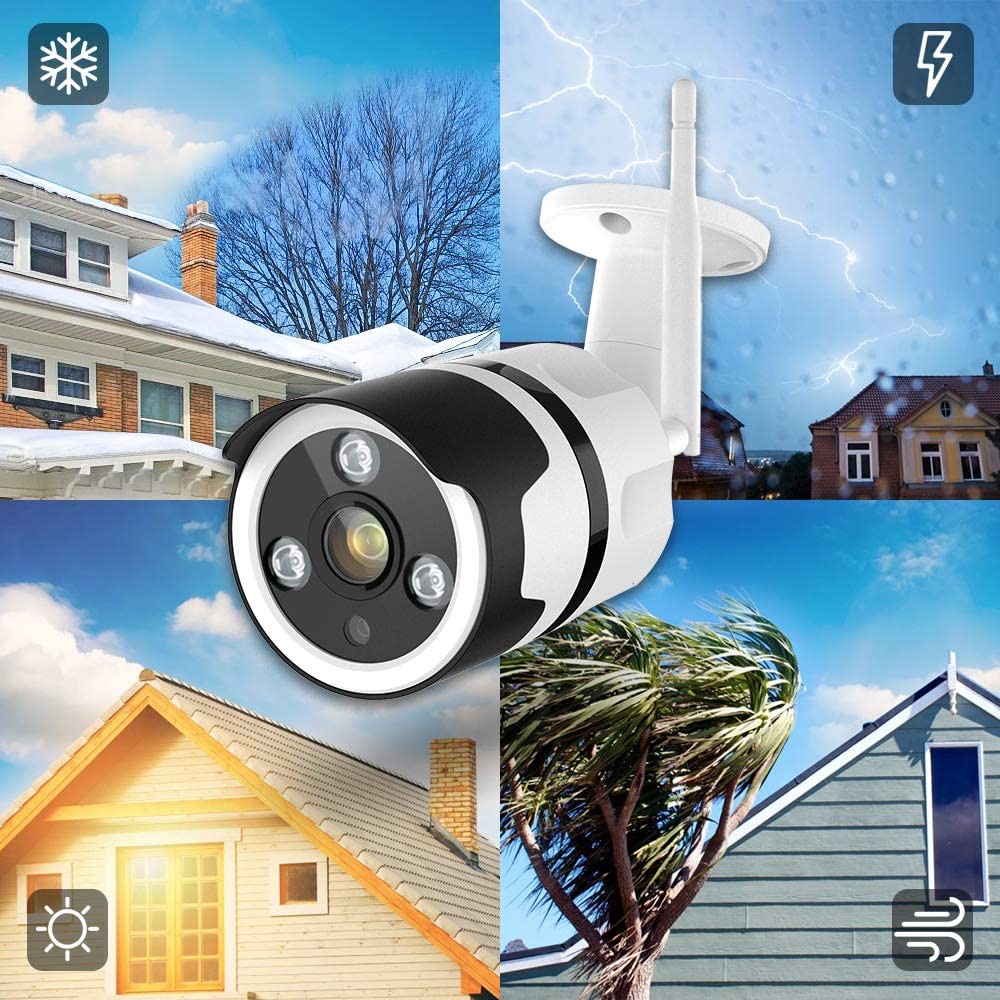3MP Wireless home security cameras 1080P Battery Powered WiFi Surveillance Cameras