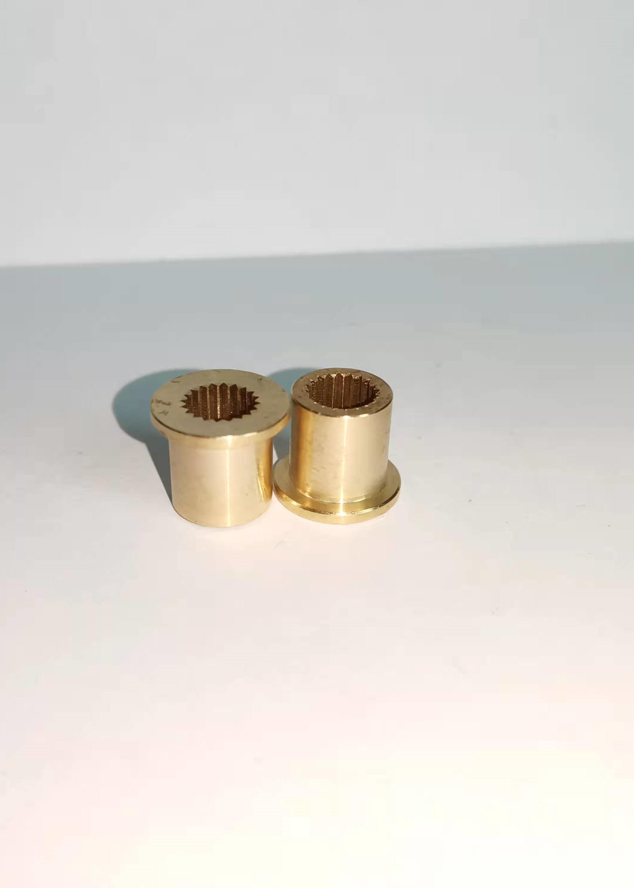 Cheap No Deformation D17mm Metal Machining Parts Valve Sleeve Copper wholesale