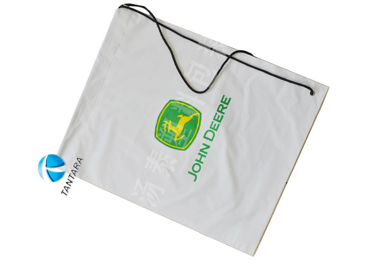 Cheap PP Rope Wearing Plastic Drawstring Bags , recycled shopping bags custom wholesale