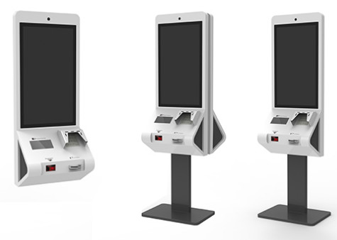 Cheap Convenient Operation Food Ordering Kiosk With POS Terminal Credit Card Payment wholesale