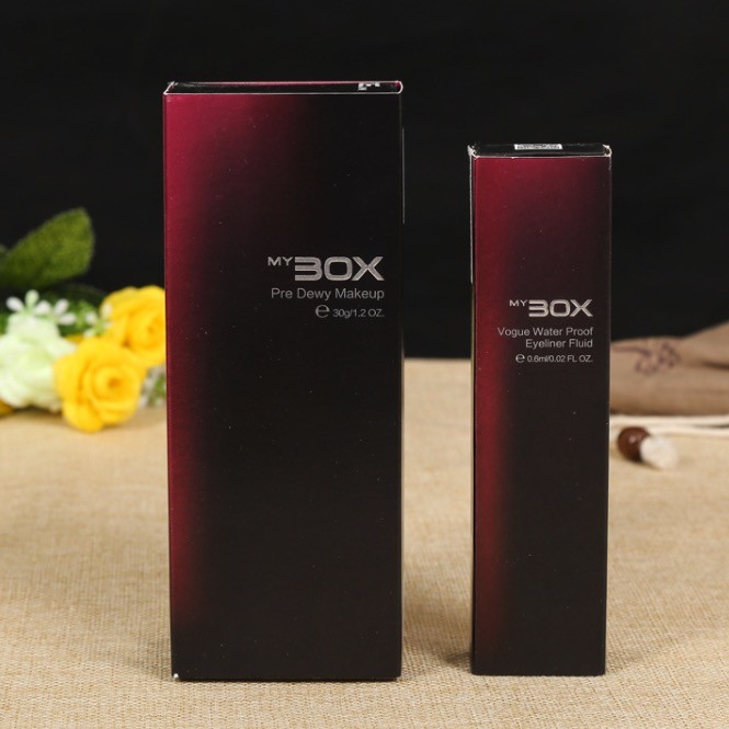 Cheap Lovely Cosmetic Packaging Boxes / Brand Paper box with White Corrugated Insert wholesale