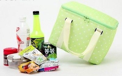 China insulated bag cooler lunch box insulation ice package picnic travel polka dots on sale