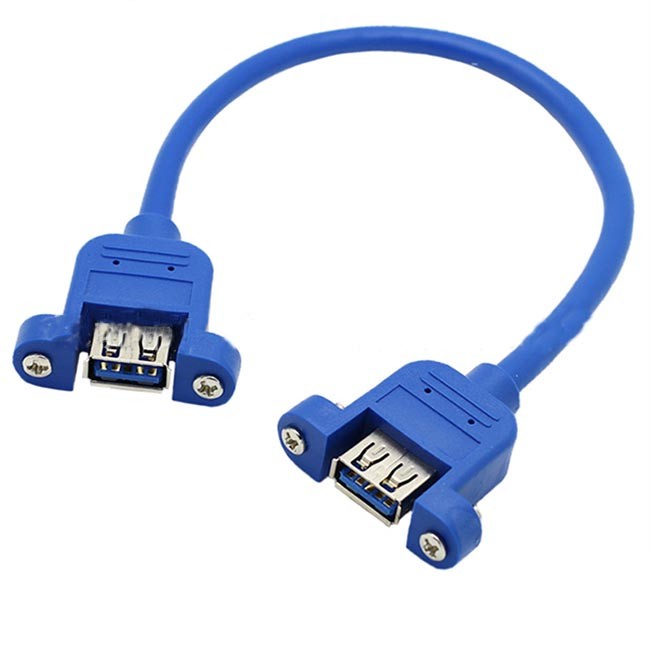 PVC 0.6m USB3.0 Female To Female Extension Cable for sale