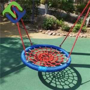 High Grade 100cm Red Blue Color Bird Nest Swing For Playground