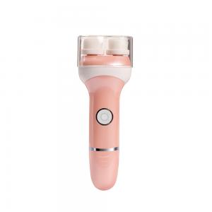 Skin health care dual rotatable facial cleansing brush with battery operated, CE ROHS certificates