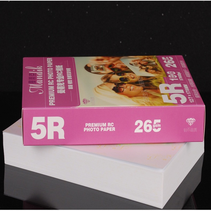 China Waterproof Resin Coated 265gsm 5R Inkjet Printing Matte Photo Paper on sale