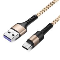 China Fast Charing QC 3.0 / 2.0 Nylon Braided Usb Cable , Nylon Type C Cable For Mobile Game for sale