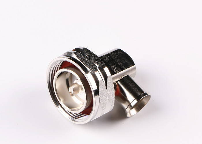 Cheap Quick Installation 7/16 Din Male Plug Right Angle Solder Connector for 1/2'' Superflexible Cable wholesale