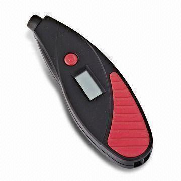Cheap Tire Pressure Gauge, Made of Plastic, Rugged Design and Easy Handling wholesale