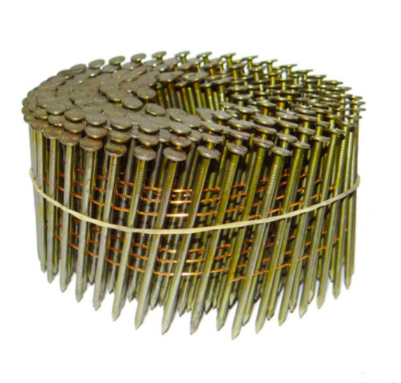 Quality MANUFACTURER 15 degree 2 ''x.099'' pneumatic galvanized pallet roofing common coil nails for nail gun for sale