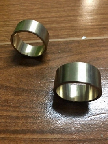 China Oilless Bronze Groove Solid Lubricant Bearings For Injection Molding Light Weight on sale