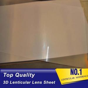 Cheap Very thin lens sheet 100LPI PET lenticular sheet len 51x71cm, 0.35mm 3D Lenticular  film materials for UV offset print wholesale