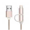 120CM Round MFI Micro USB to Lightning Data Cable for iphone Charger for sale