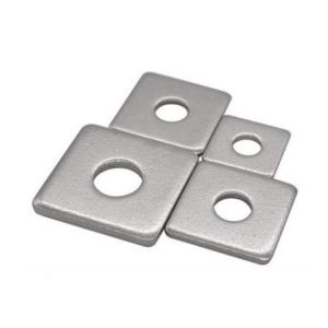 Cheap Carbon Steel Square Flat Washers Custom Dimension For Reducing Vibration wholesale