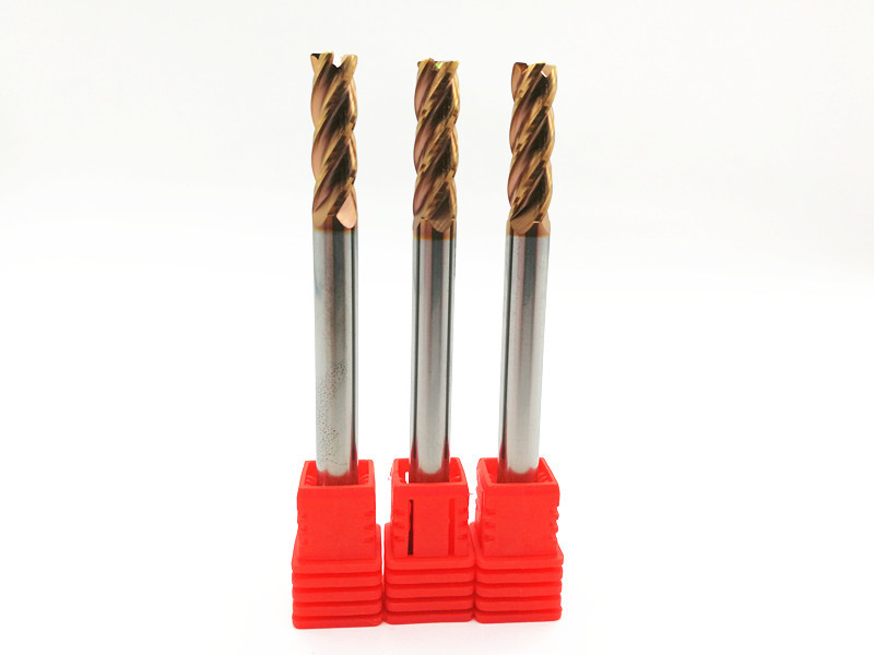 China 2 Flute Solid Carbide End Mills with HRC55 Coating For Metal Milling on sale