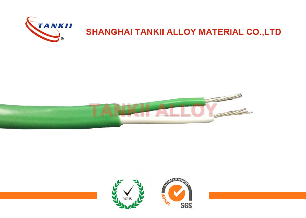 China Type E T N K Thermocouple Cable with Braiding Screen 0.5mm 0.8mm 1.0mm 1.5mm for sale