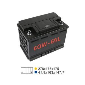 China 640A 74AH 6 Qw 65H Lead Acid Stop Start Car Battery Rechargeable 274*175*190mm on sale