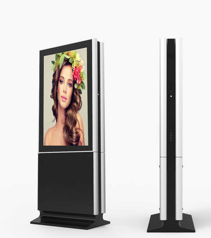 Cheap Multi Touch Digital Signage Kiosk IR Remote Control With Dual Side HD Display wholesale