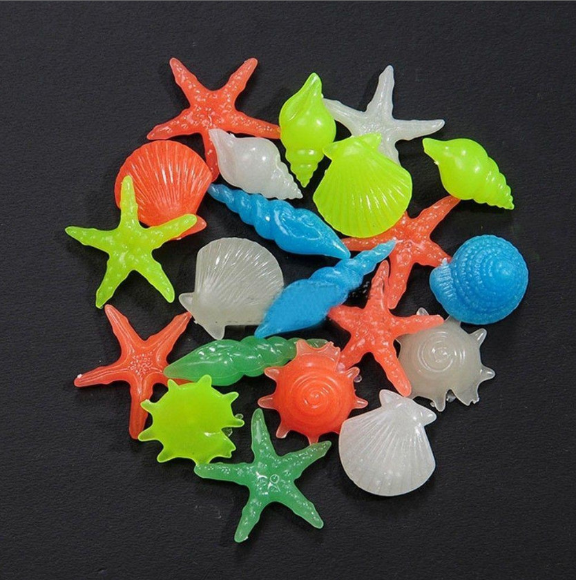 Quality Marine Organism Type 3mm Night Glow Pebbles For Fish Tank for sale