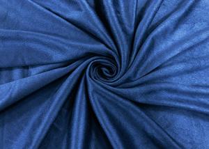 China 140GSM Microsuede Upholstery Fabric For Accessories Nordic Blue Environment Friendly on sale