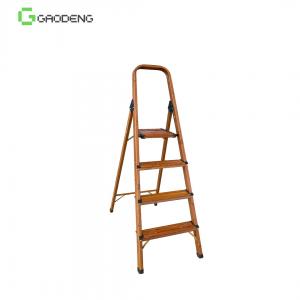 Cheap 1.1mm Wooden Aluminum Ladder 250mm Pedal 2-9 Steps wholesale
