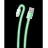 Dark Glow Fast 100W Iphone Lightning USB Cable IOS Charging And Data Sync Cable for sale