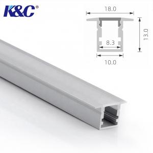 China Flat 18*10mm Recessed Aluminum LED Profile Mounted Indstallation on sale