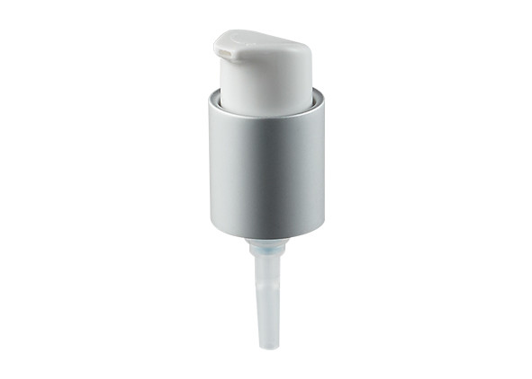 Cheap Aluminum Silver Closure Cream Pump Dispenser 24/410 With Plastic Pp Material wholesale