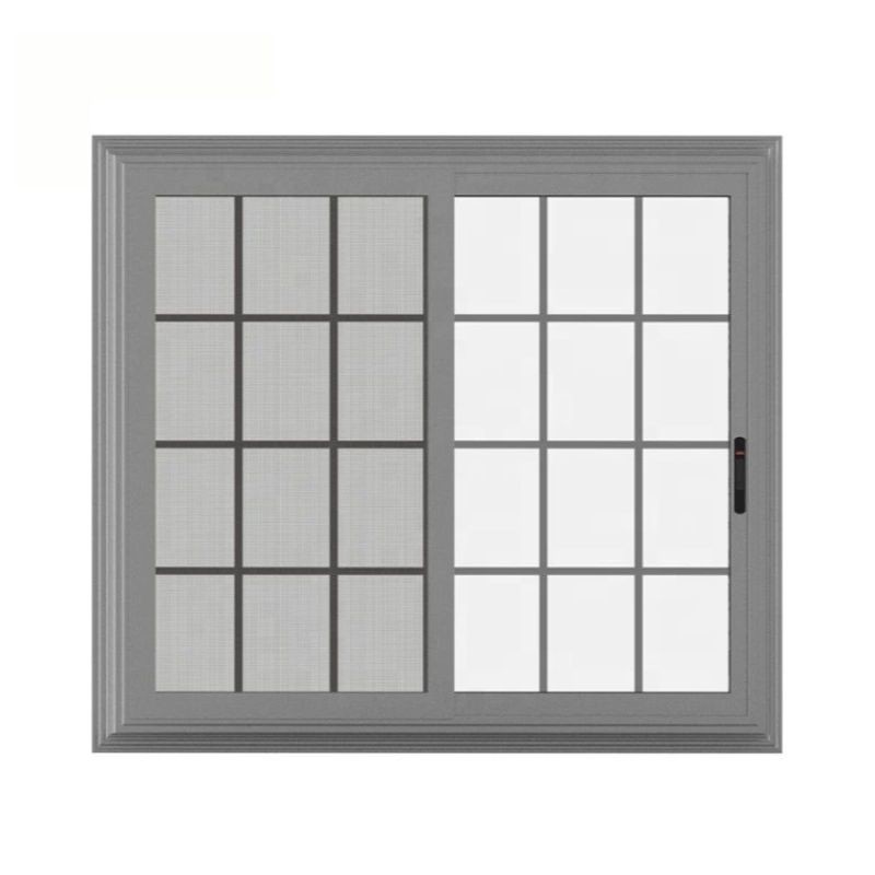 Cheap 2.0mm Aluminium Sliding Windows Double Tempered Tinted Glass Balcony With Inside Grill wholesale