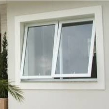China Fluorocarbon Coated Aluminum Awning Window Low E Glass Tempered for sale