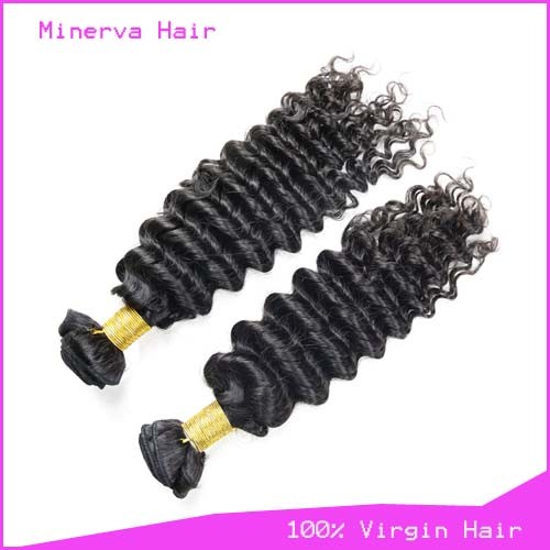 China Wholesale real brazilian hair extensions deep wavy brazilian virgin remy human hair natural color on sale